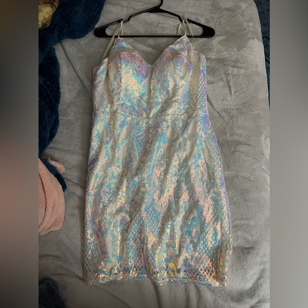 White homecoming dress